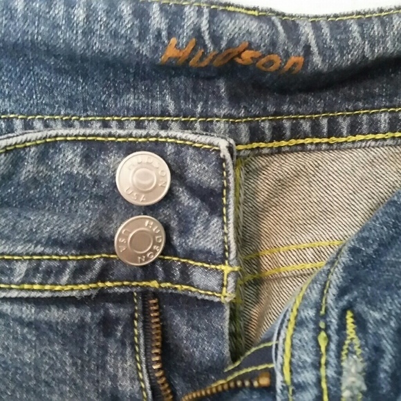 Hudson Distressed Boot Cut Jeans EUC Size 27 B3 - Picture 6 of 8